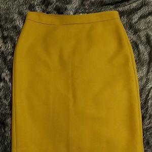 J. Crew mustard skirt